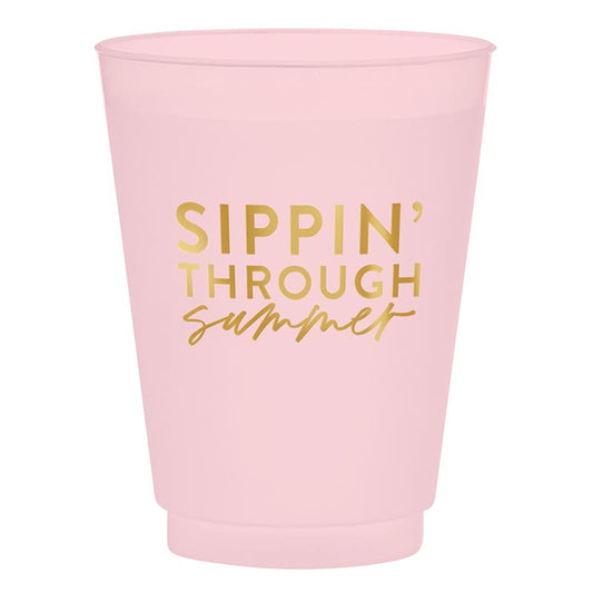 Slant "Sippin' Through Summer" Party Cups (Pack of 6)