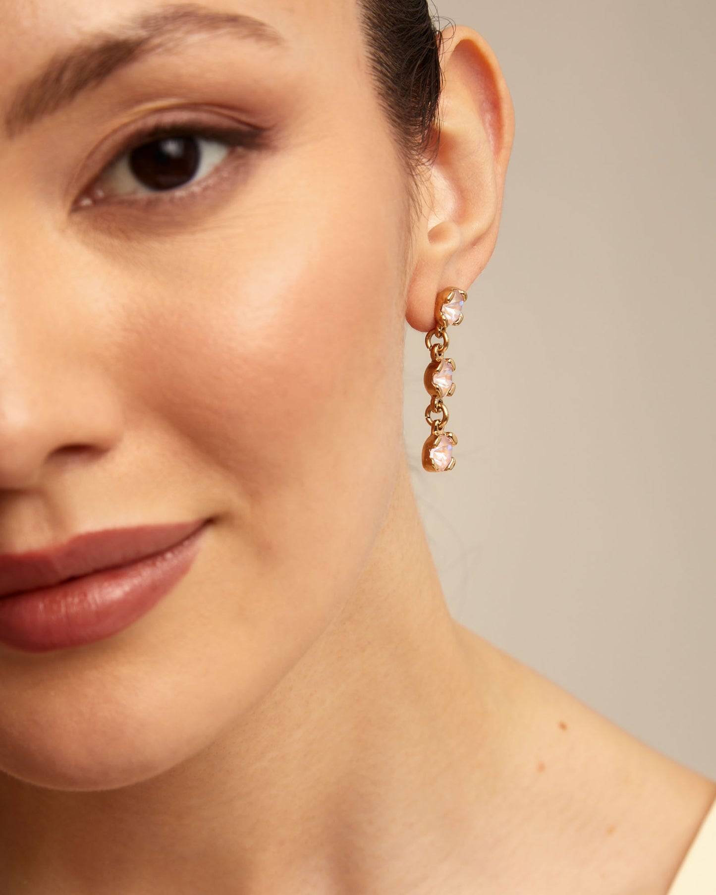 Uno de 50 "Sublime Pink" Earrings-Gold