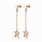 Uno de 50 "Wings" Earrings-Gold