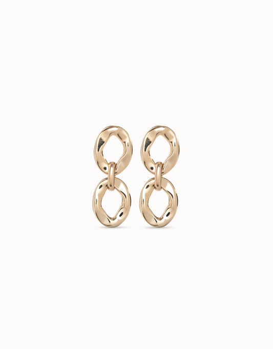 Uno de 50 "Groovy" Earrings-Gold