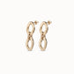 Uno de 50 "Groovy" Earrings-Gold