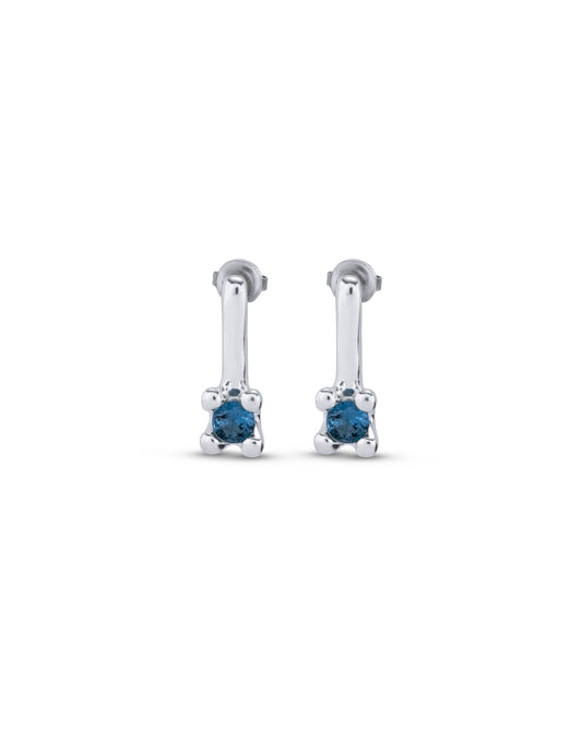 Uno de 50 "Divine" Earrings-Silver (blue)