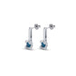 Uno de 50 "Divine" Earrings-Silver (blue)