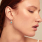 Uno de 50 "Divine" Earrings-Silver (blue)