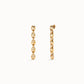 Uno de 50 "Be Fearless" Earrings-Gold