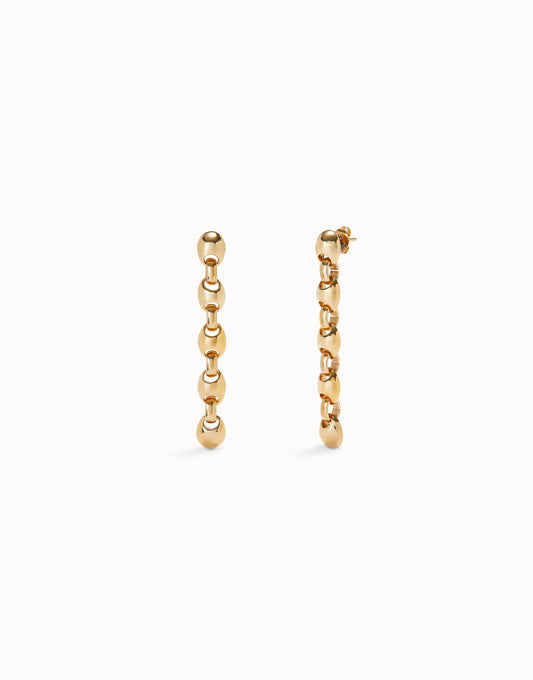 Uno de 50 "Be Fearless" Earrings-Gold