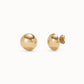 Uno de 50 "Be Fearless" Stud Earrings-Gold