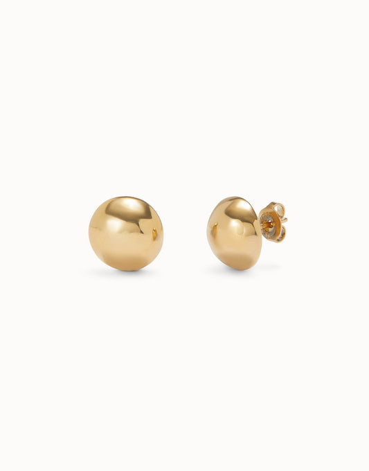 Uno de 50 "Be Fearless" Stud Earrings-Gold