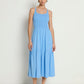 Nation LTD “Penelope” Smocked Midi Dress - Laguna