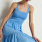 Nation LTD “Penelope” Smocked Midi Dress - Laguna