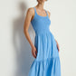 Nation LTD “Penelope” Smocked Midi Dress - Laguna