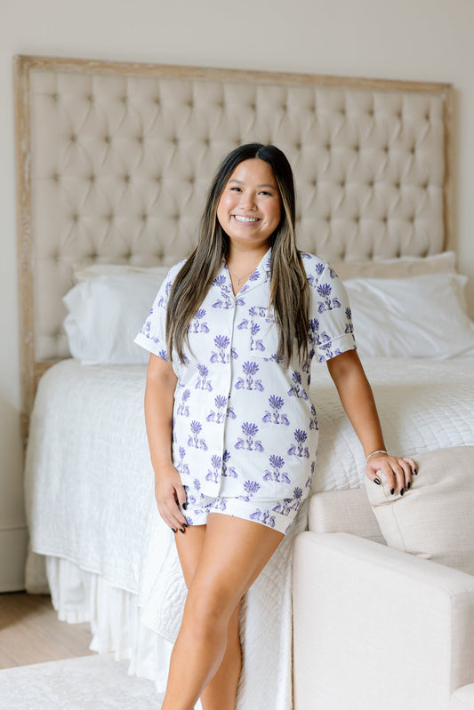 Sorority & Sisterhood Gameday Heirloom Pajama Short Set- Fort Worth