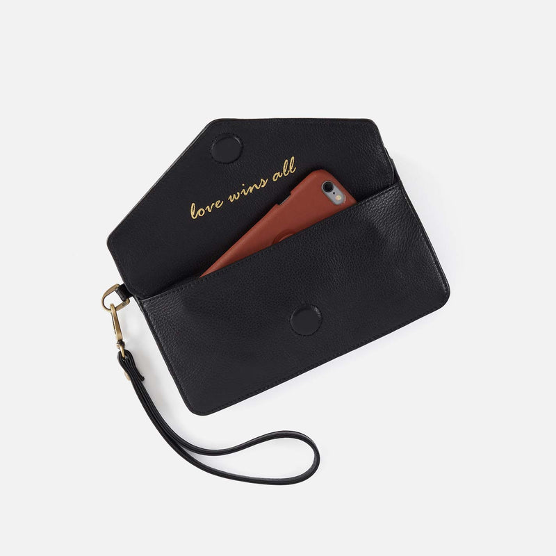 Hobo Bags “Goldie” Wristlet-Black