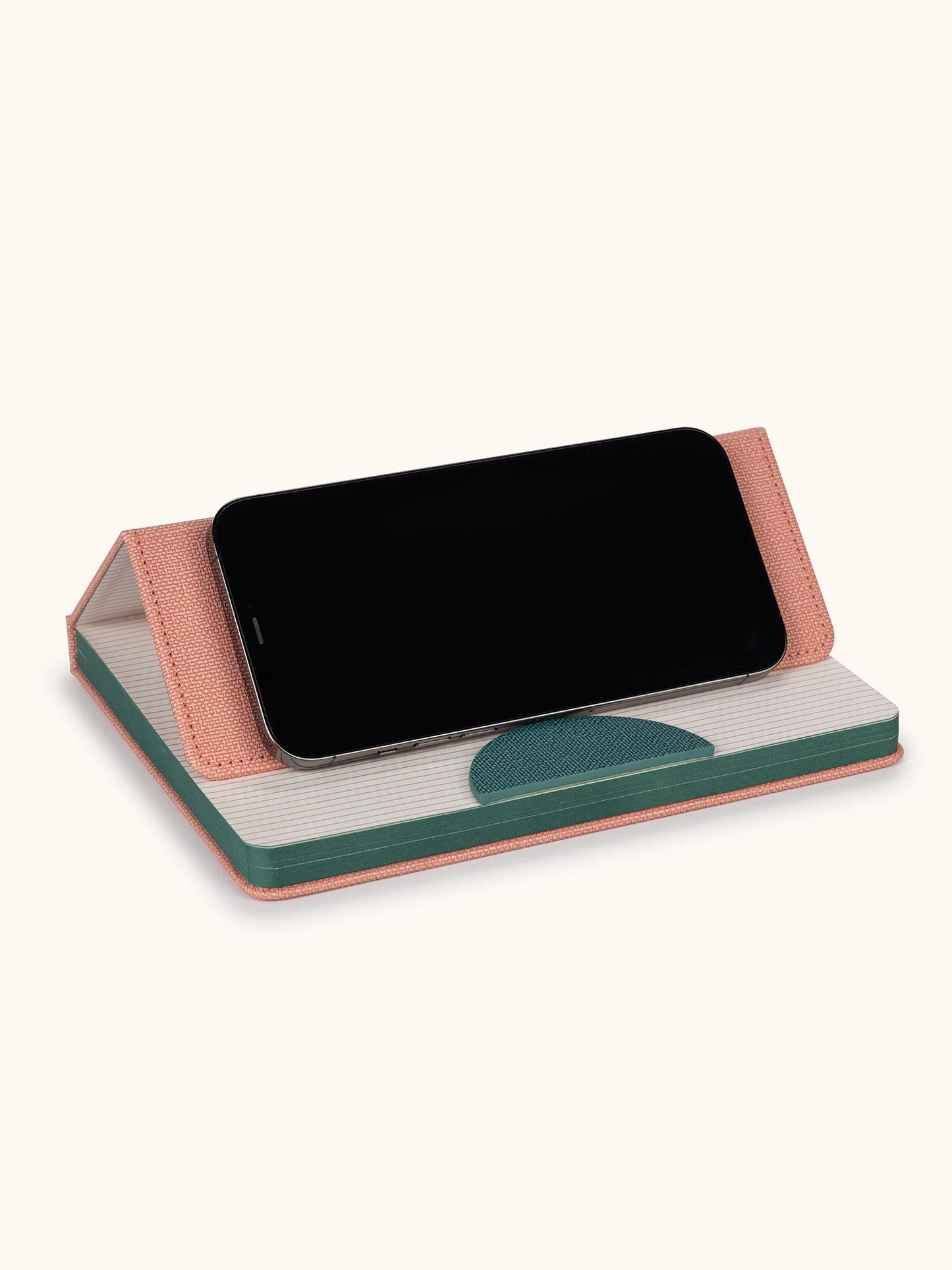 Studio Oh! "Dalton" Cell Phone Stand Notebook-Coral Pink