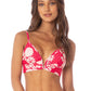 Maaji Swimwear "Candy Flowery" Parade Long Line Triangle Bikini Top