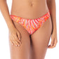 Maaji Swimwear "Coral Foliage" Flirt Low Rise Thin Side Bikini Bottom