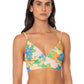 Maaji Swimwear "Tropic Lei" Mirage Long Line Triangle Bikini Top