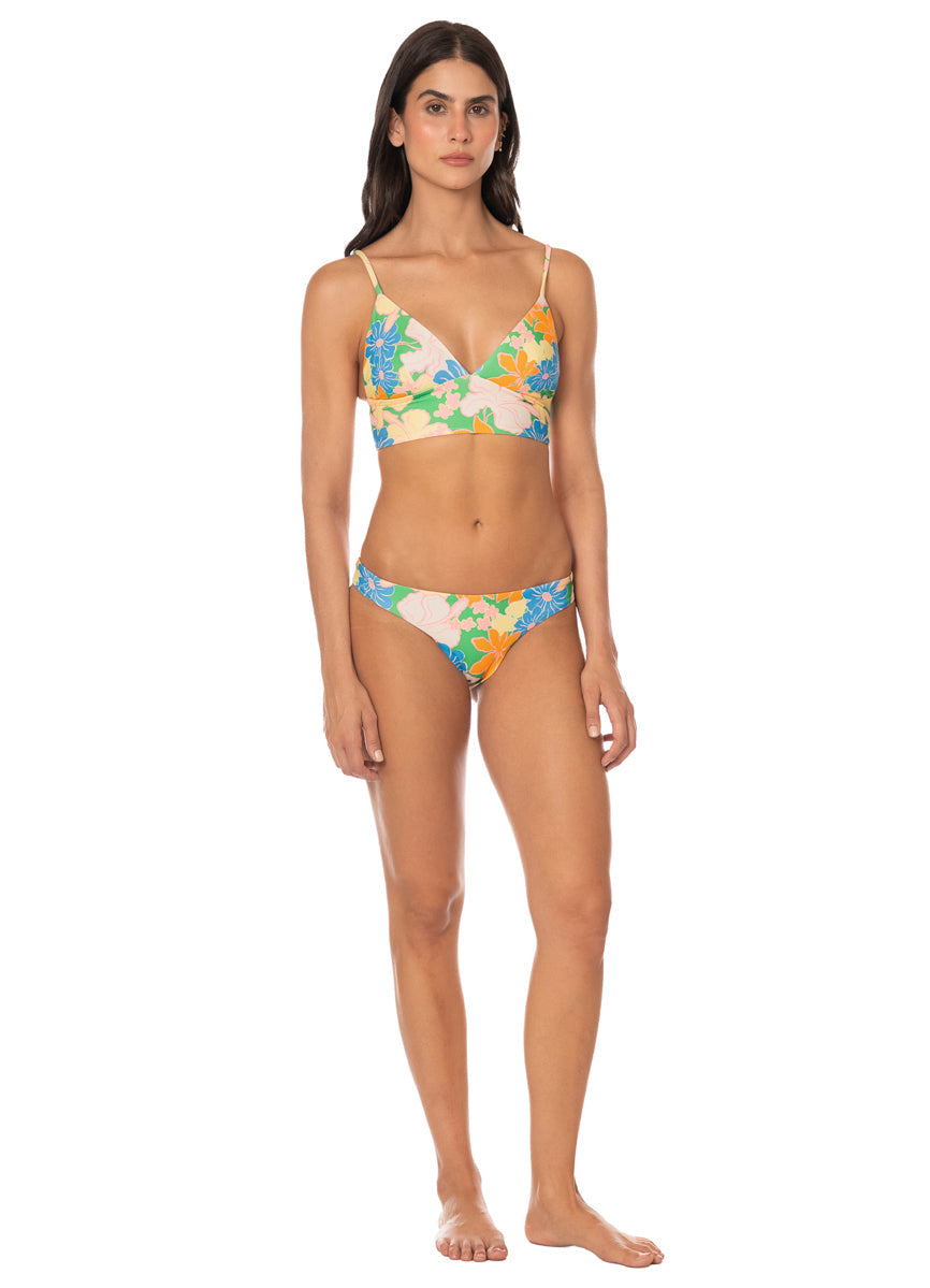 Maaji Swimwear "Tropic Lei" Flirt Low Rise Thin Side Bikini Bottom