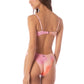 Maaji Swimwear “Pink Swirl Splendour” Regular Rise Thin Side Bikini Bottom