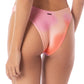 Maaji Swimwear “Pink Swirl Splendour” Regular Rise Thin Side Bikini Bottom