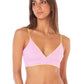 Maaji Swimwear "Dream Palm" Holly Triangle Long Line Bikini Top