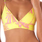 Maaji Swimwear "Dream Palm" Holly Triangle Long Line Bikini Top