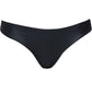 Maaji Swimwear "Onyx Black" Flirt Low Rise Thin Side Bikini Bottom