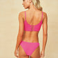 Maaji “Radiant Pink” Praia Sporty Bralette Bikini Top