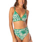 Maaji Swimwear "Enchanting Emerald" Parade Long Line Triangle Bikini Top