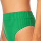 Maaji Swimwear "Enchanting Emerald" Suzy Q Rise Classic Bikini Bottom