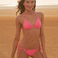 Maaji “Sea Pink” Balmy Sliding Triangle Bikini Top