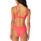 Maaji Swimwear "Flame Coral" Splendour Regular Rise Thin Side Bikini Bottom