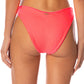 Maaji Swimwear "Flame Coral" Splendour Regular Rise Thin Side Bikini Bottom