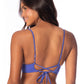 Maaji Swimwear "Perrywinkle" Shine Long Line Triangle Bikini Top