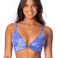 Maaji Swimwear "Perrywinkle" Shine Long Line Triangle Bikini Top
