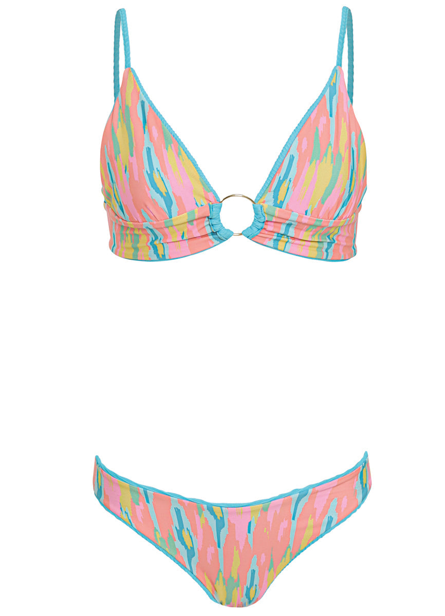 Maaji Swimwear “Aqua Dream” Shine Long Line Triangle Bikini Top