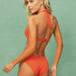 Maaji “Vibrant Orange” Jill Ring Bandeau Bikini Top