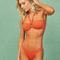 Maaji “Vibrant Orange” Jill Ring Bandeau Bikini Top