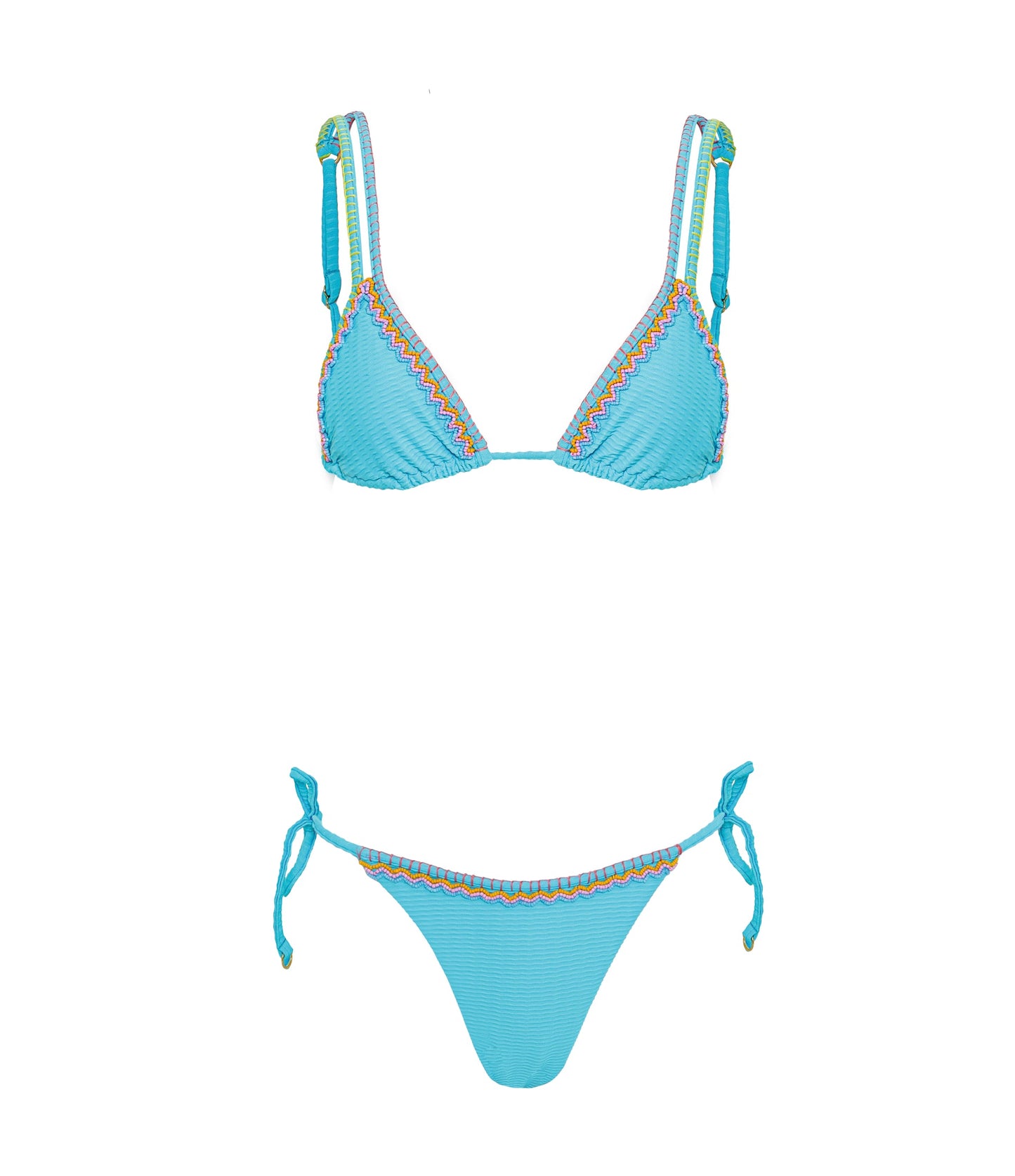 Maaji Swimwear "Aqua Dream" Tulum Low Rise Tie Side Bikini Bottom