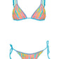 Maaji Swimwear "Aqua Dream" Tulum Low Rise Tie Side Bikini Bottom