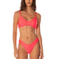 Maaji Swimwear "Flame Coral" Liberties Classic Bralette Bikini Top