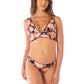 Maaji Swimwear "Onyx Black" Flirt Low Rise Thin Side Bikini Bottom
