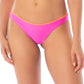 Maaji Swimwear "Poppy Pink" Iconic Regular Rise Thin Side Bikini Bottom