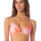 Maaji Swimwear “Pink Swirl” Bia U Wire Bralette Bikini Top