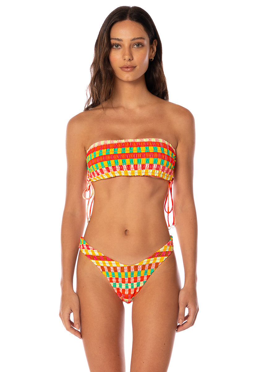 Maaji Swimwear "Golden Gambit" Artemisa Strapless Bandeau Bikini Top