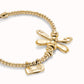 Uno de 50 "To be Rebelled" Dragonfly Bracelet-Gold