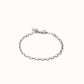 Uno de 50 "Make Yourself One" Mini Paperclip Chain Bracelet-Silver