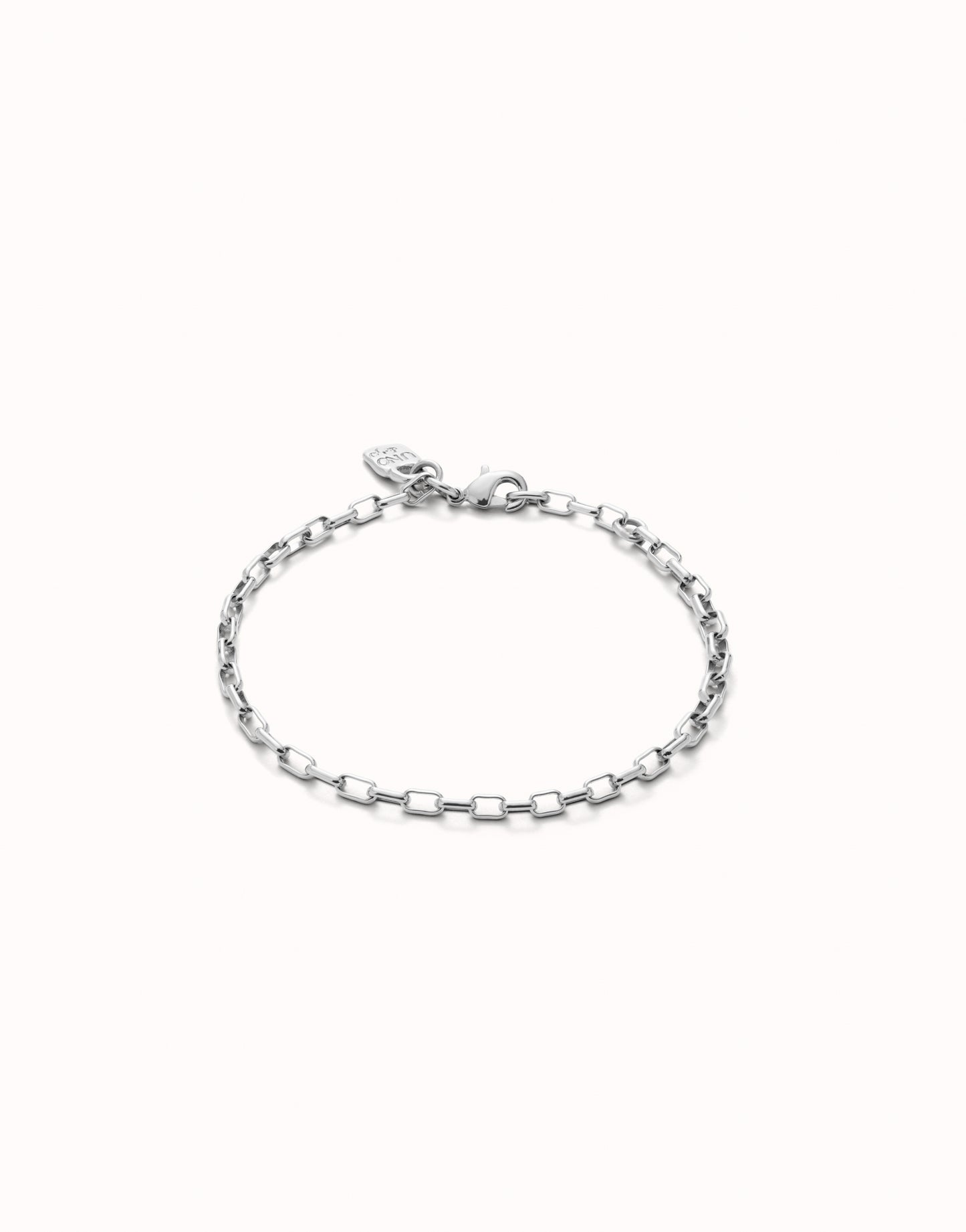 Uno de 50 "Make Yourself One" Mini Paperclip Chain Bracelet-Silver