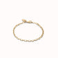 Uno de 50 "Make Yourself One" Mini Paperclip Chain Bracelet-Gold