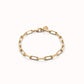 Uno de 50 "Make Yourself One" Paperclip Bracelet-Gold